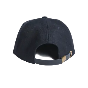 2027 Autumn Wool Six Panel Strapback - Black