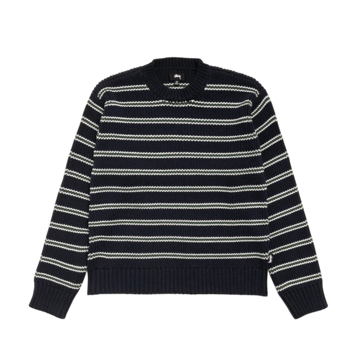 Stussy Stripe Crew - Ocean