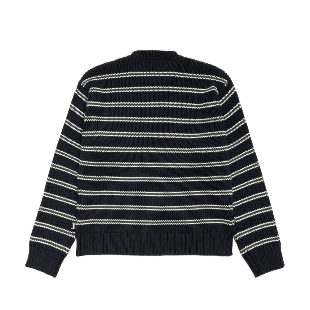 Stussy Stripe Crew - Ocean