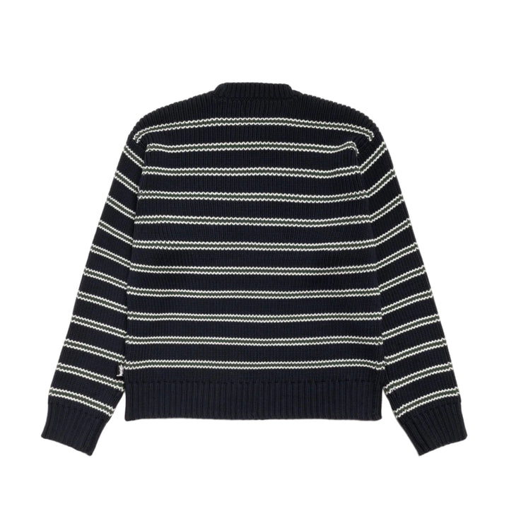 Stussy Stripe Crew - Ocean