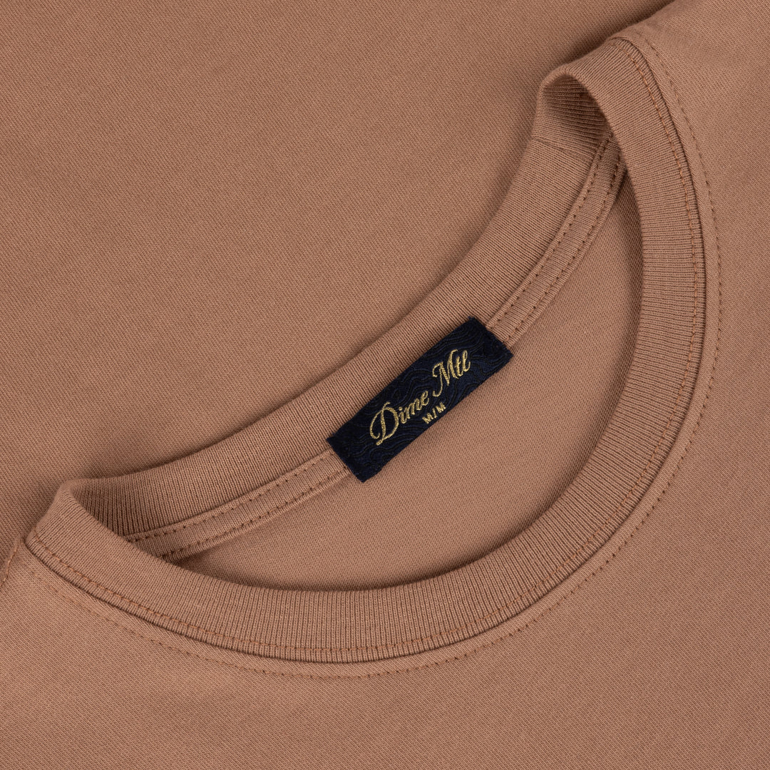 Dime Classic Small Logo Tee - Canyon Brown