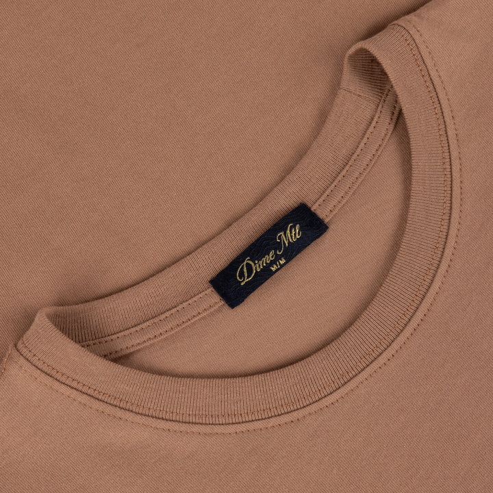 Dime Classic Small Logo Tee - Canyon Brown