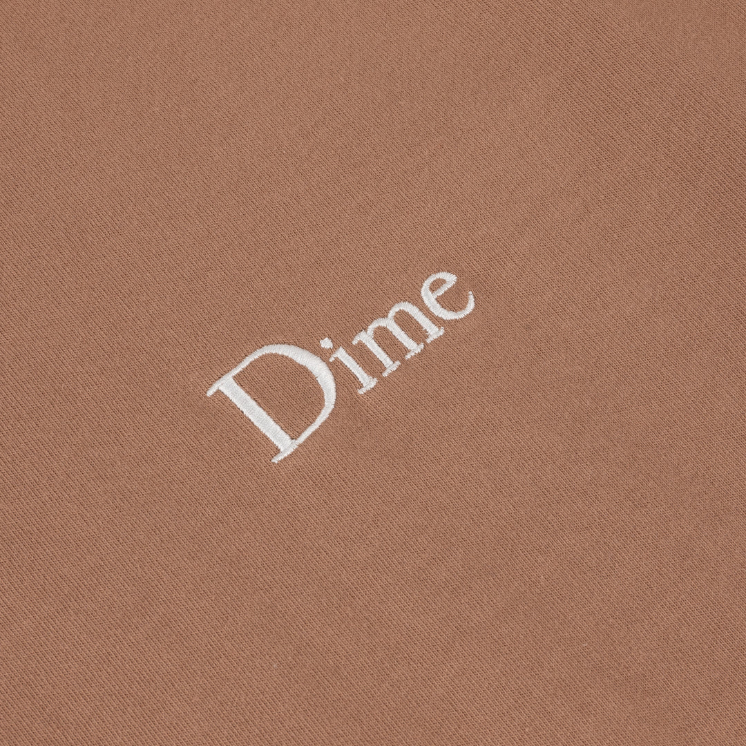 Dime Classic Small Logo Tee - Canyon Brown