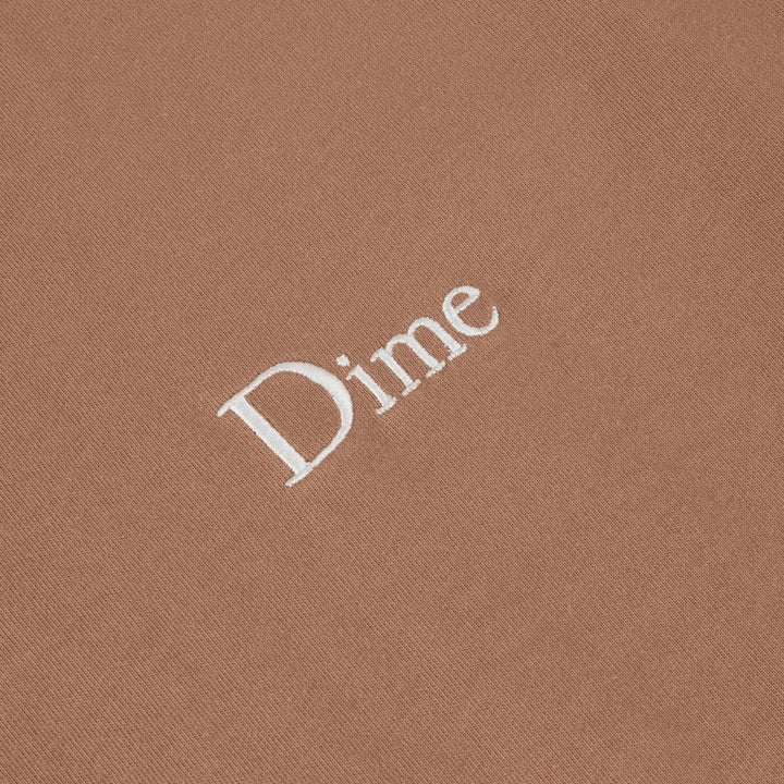Dime Classic Small Logo Tee - Canyon Brown