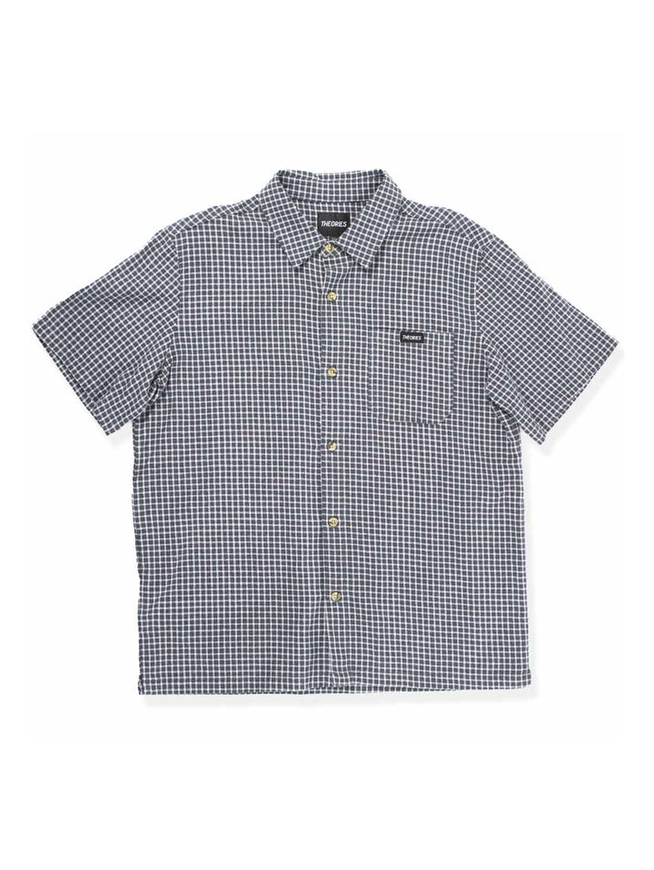 Theories Avignon Flannel Button-Up Shirt - Sea