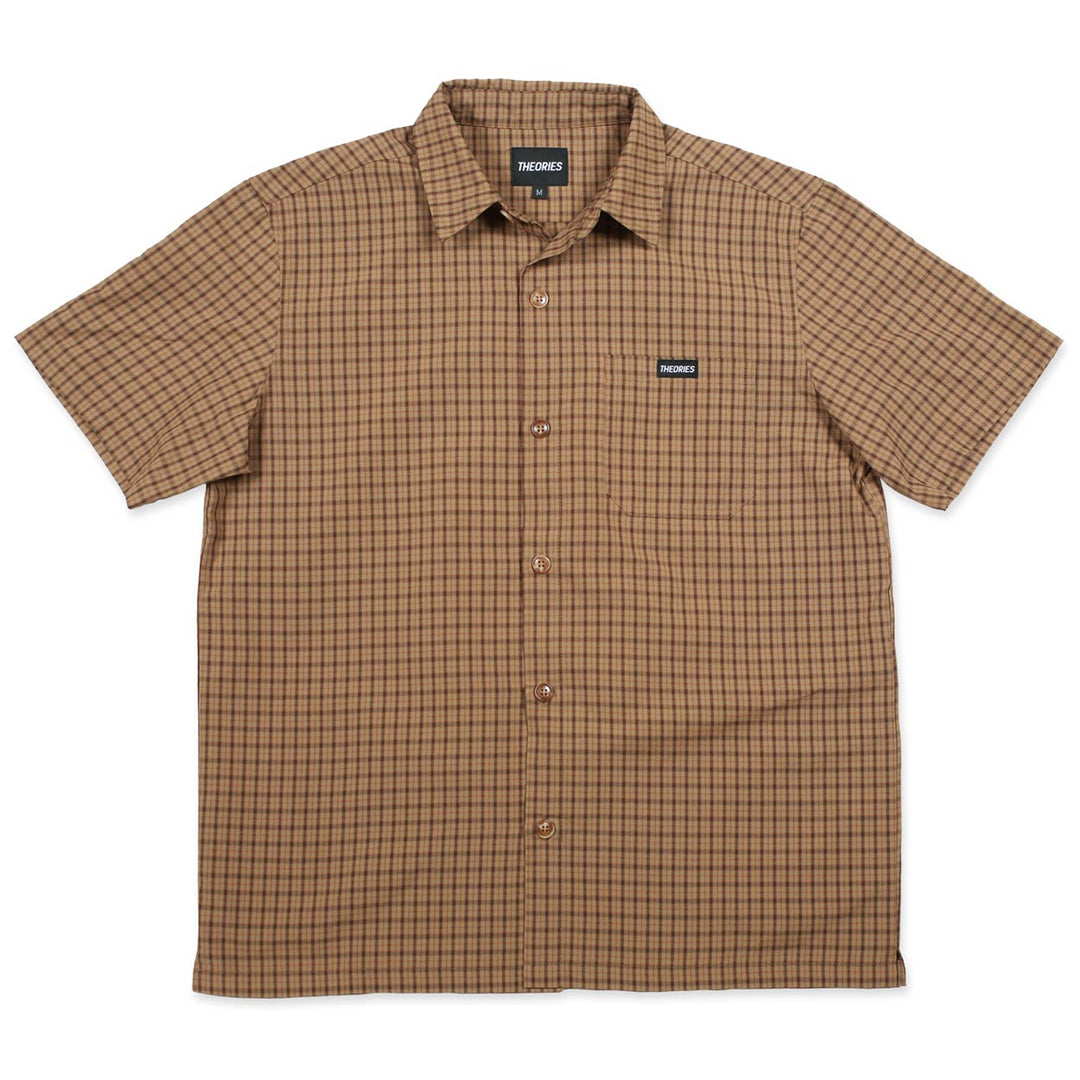 Theories Avignon Flannel Button-Up Shirt - Caramel