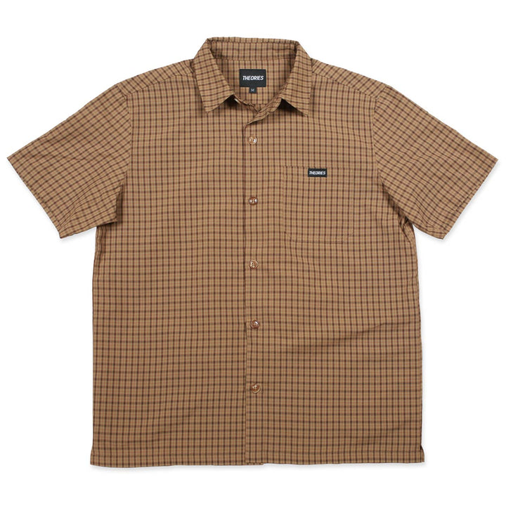 Theories Avignon Flannel Button-Up Shirt - Caramel