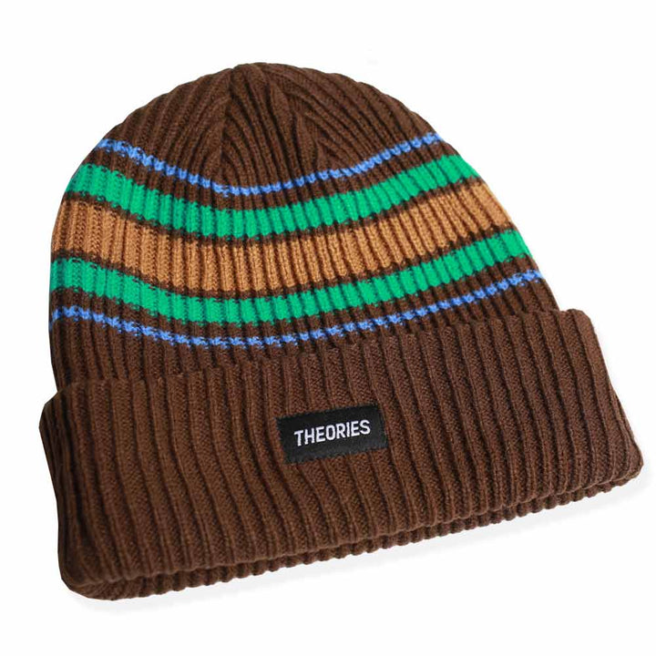 Theories Burst Stripe Beanie - Cedar