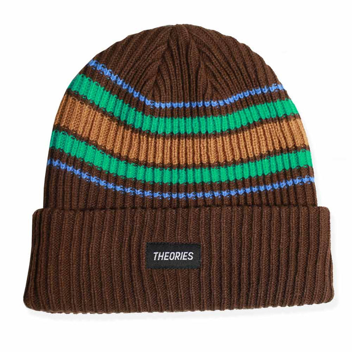 Theories Burst Stripe Beanie - Cedar