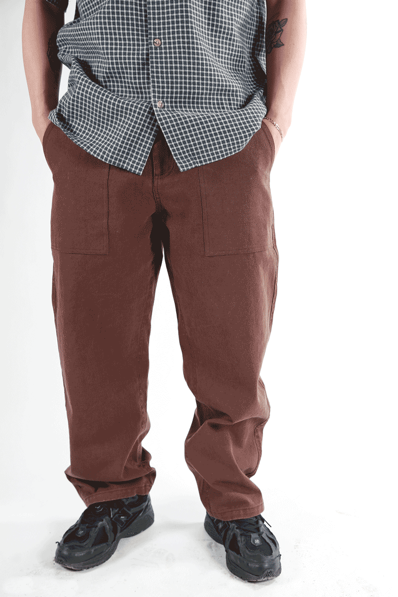 Theories DIY Pant - Brown