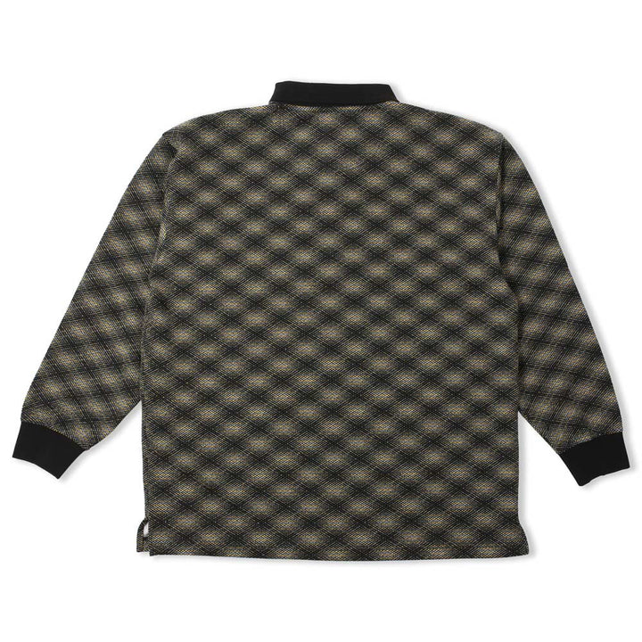 Theories E.S.P. Long Sleeve Polo - Black / Lilac