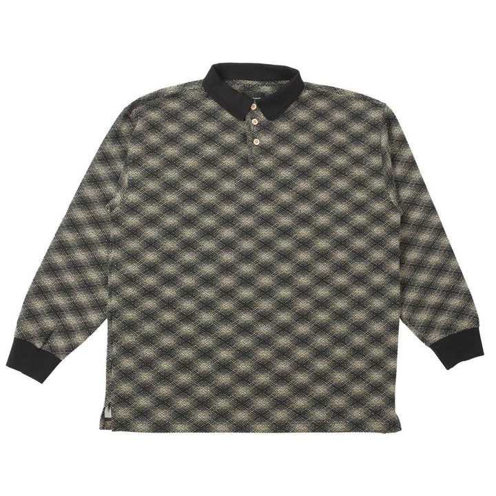Theories E.S.P. Long Sleeve Polo - Black / Lilac