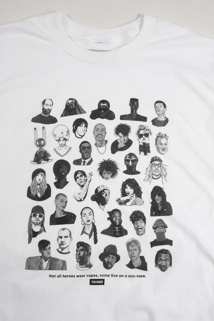 Theories Mixtape Tee - White