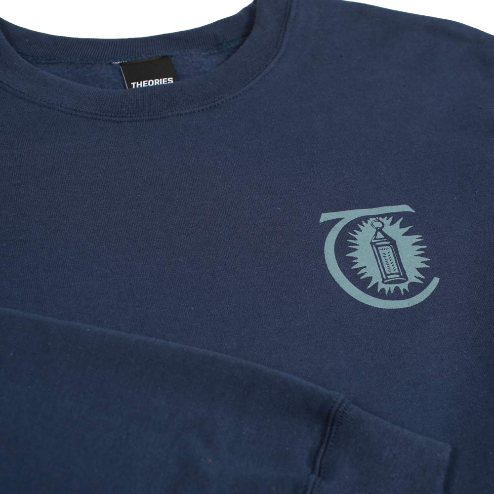 Theories Morning Star Crewneck - Navy