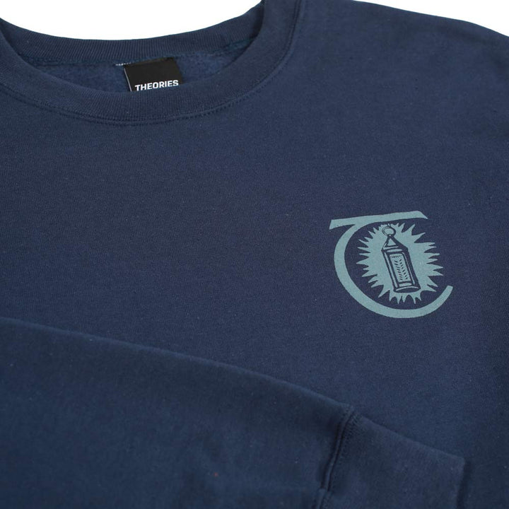 Theories Morning Star Crewneck - Navy