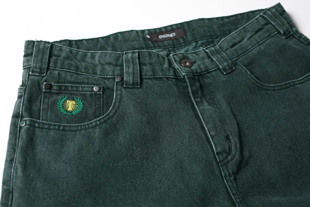 Theories Plaza Jeans - Washed Evergreen