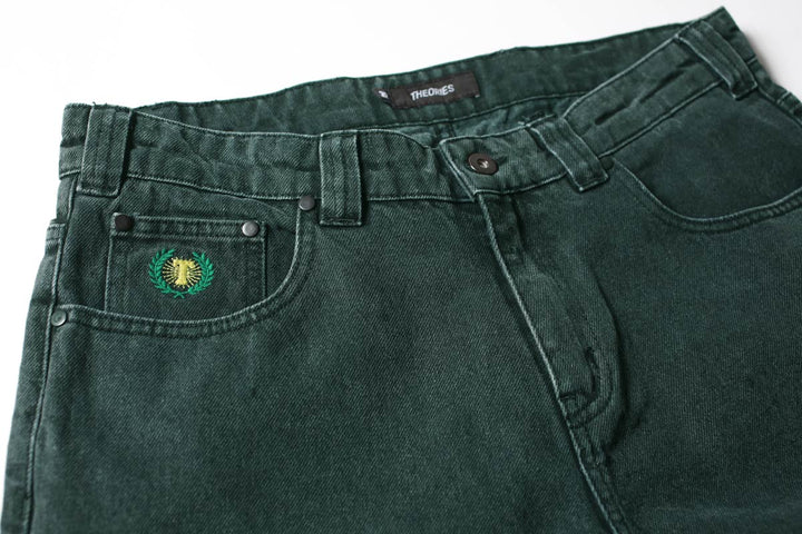 Theories Plaza Jeans - Washed Evergreen
