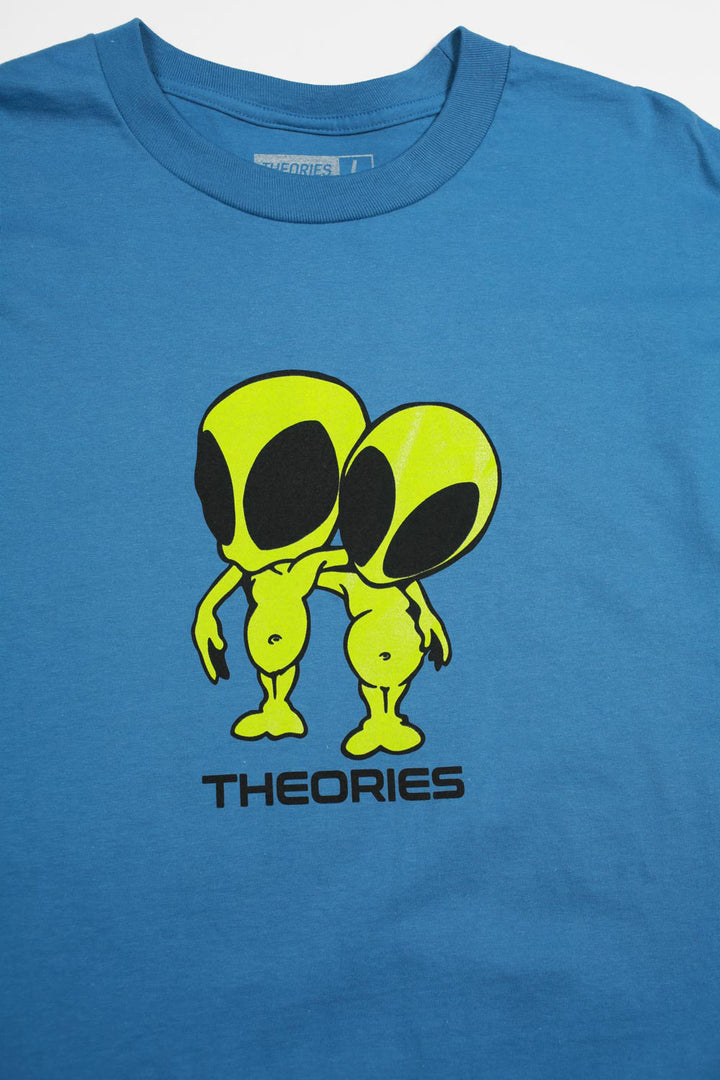 Theories Twins Tee - Slate Blue