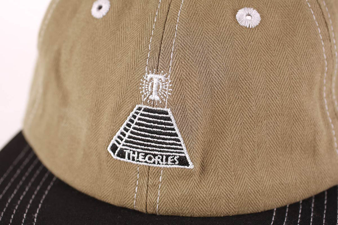 Theories Scribble Herringbone Snapback - Olive / Black