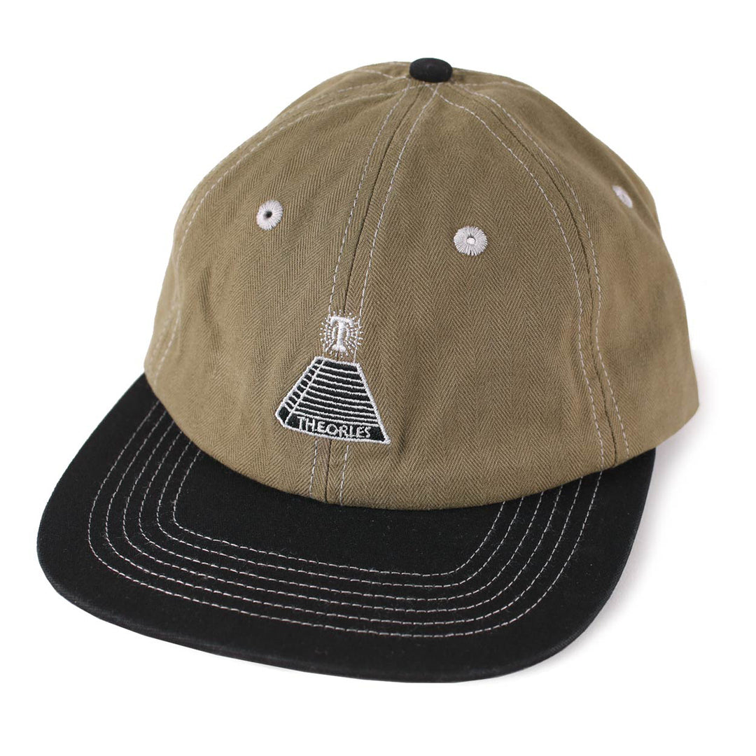 Theories Scribble Herringbone Snapback - Olive / Black