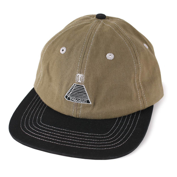 Theories Scribble Herringbone Snapback - Olive / Black