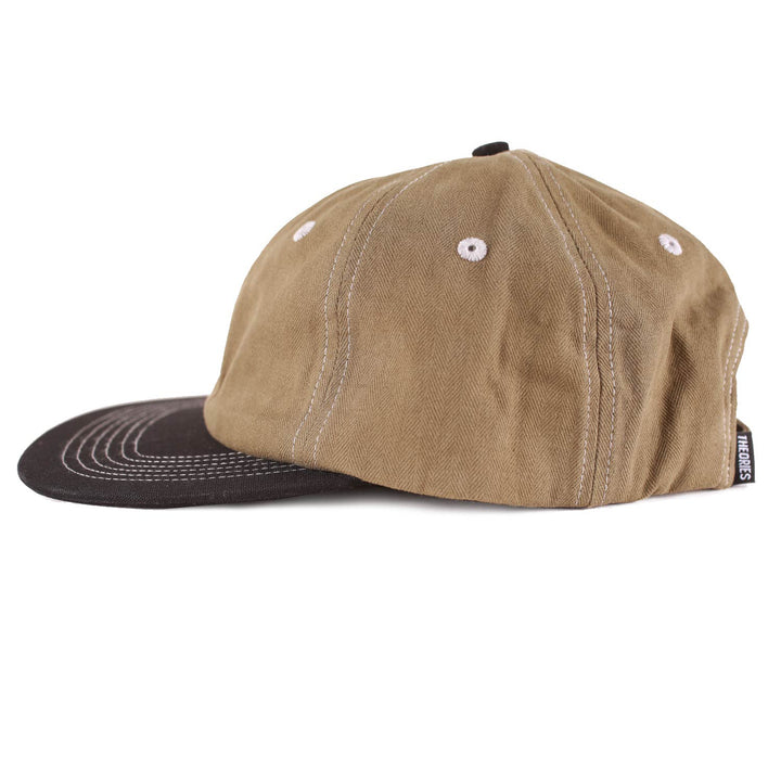Theories Scribble Herringbone Snapback - Olive / Black