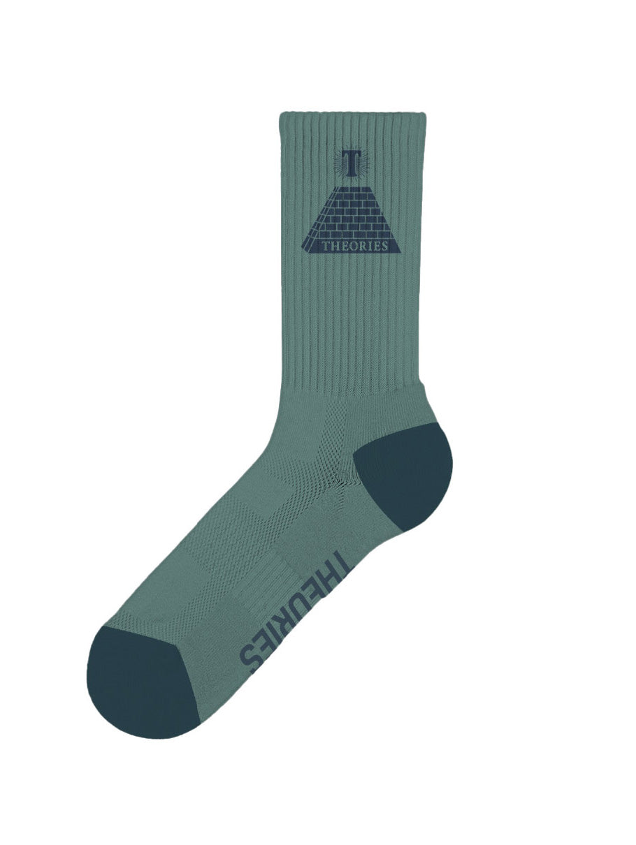 Theories Theoramid Sock - Laurel / Sea Blue