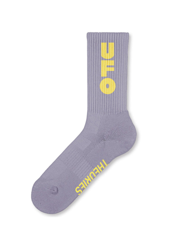 Theories UFO Sock - Lavender / Yellow