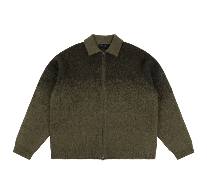 Dime Mohair Double Zip Knit - Forest