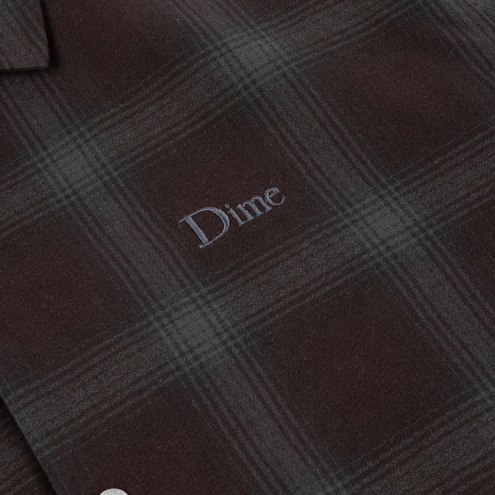 Dime Premium Flannel Shirt - Bordeaux
