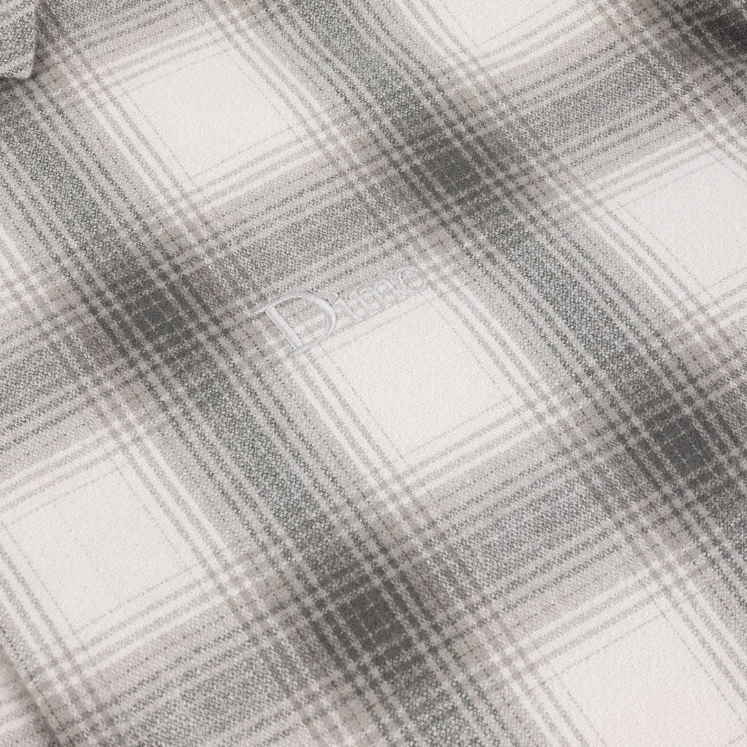Dime Premium Flannel Shirt - Light Gray