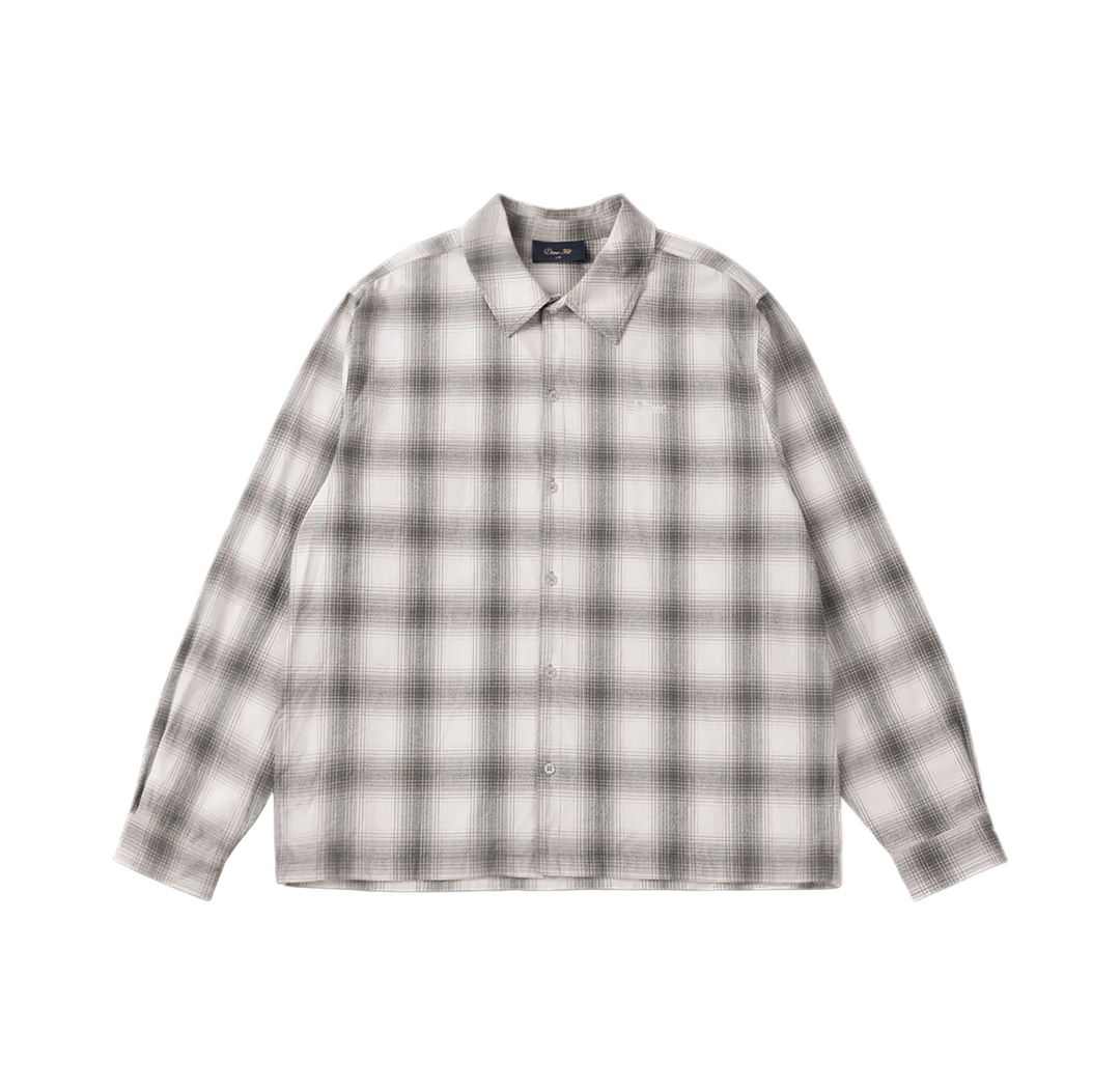 Dime Premium Flannel Shirt - Light Gray