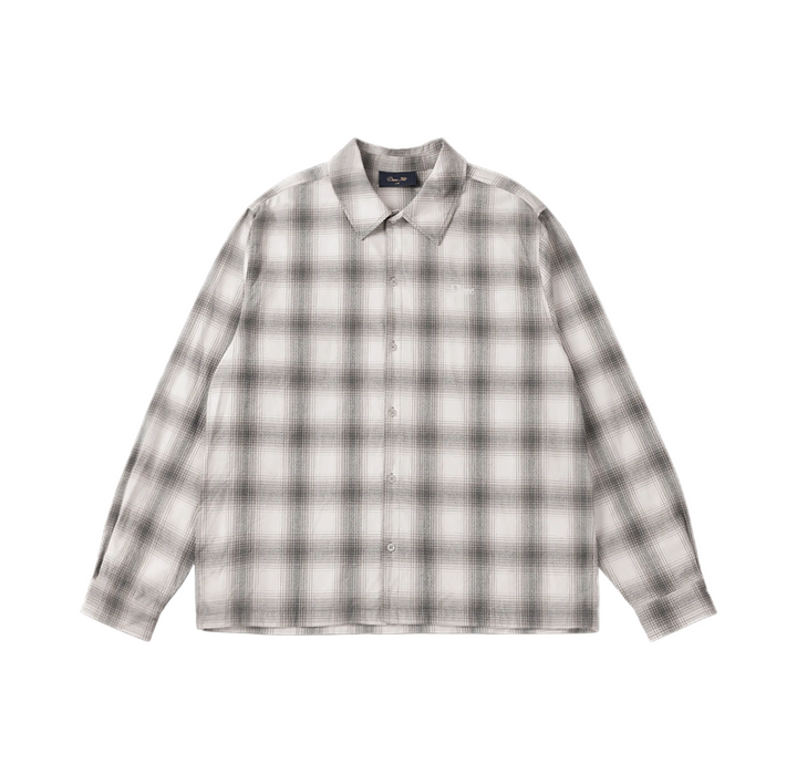 Dime Premium Flannel Shirt - Light Gray