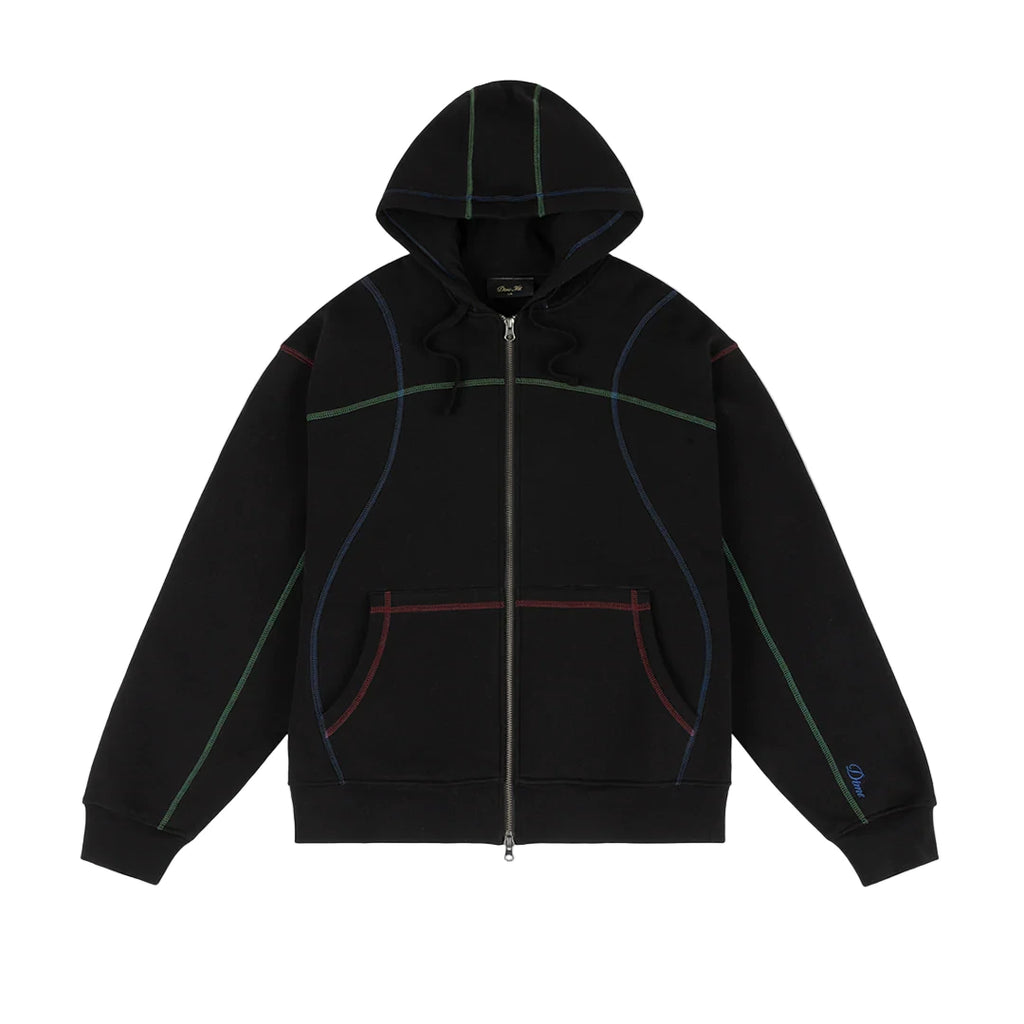 Dime Court Zip Hoodie - Black Multi – Civil