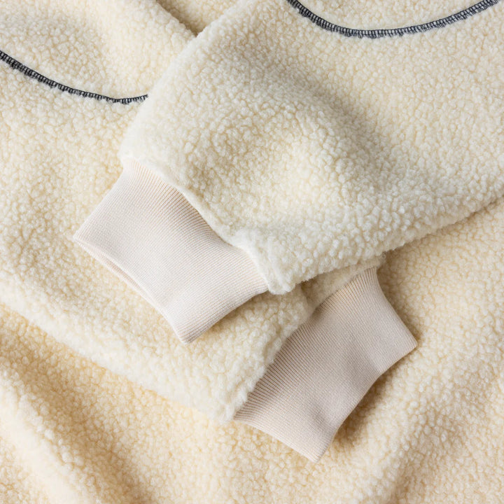 Dime Polar Fleece Sherpa Zip - Cream