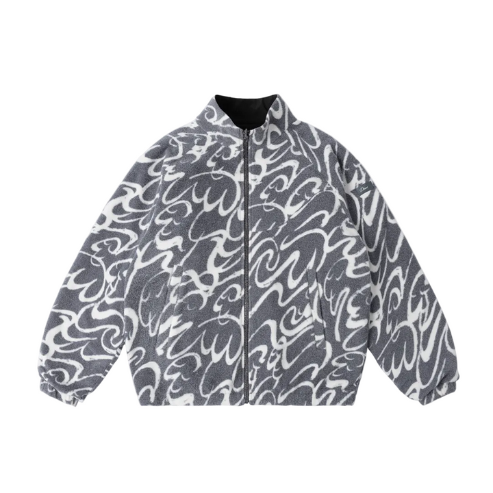 Dime Reversible Chilling Fleece - Gray / Black