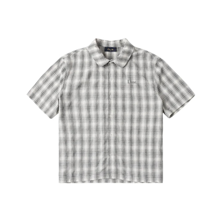 Dime Plaid Button Up Shirt - Gray