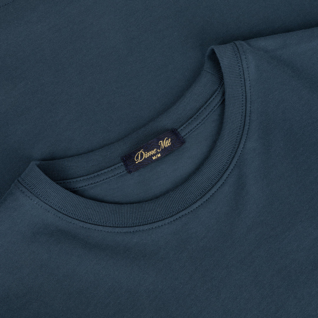 Dime Cursive LS T-Shirt - Navy