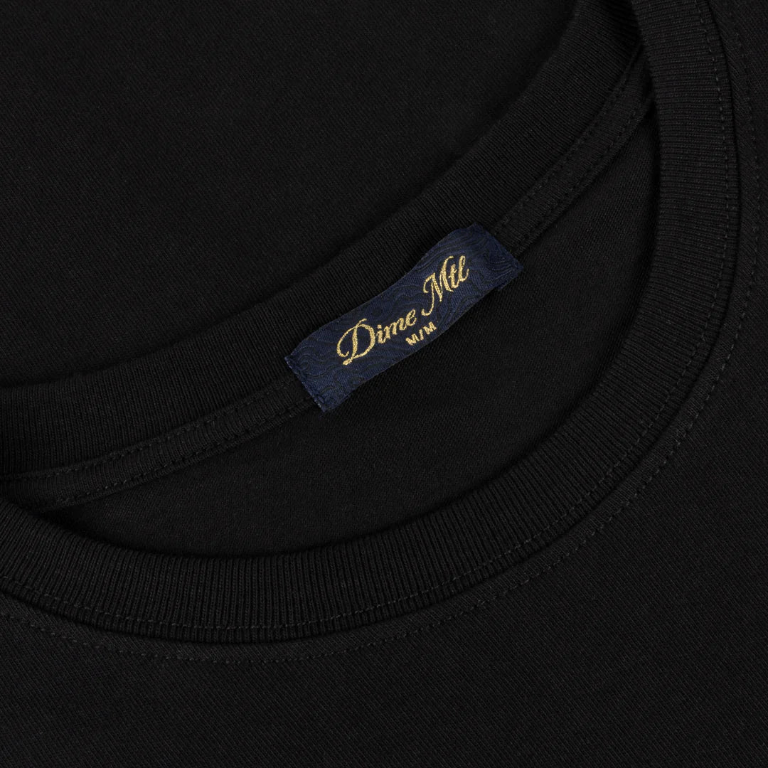 Dime Cursive Small Logo Tee - Black