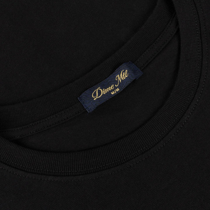 Dime Cursive Small Logo Tee - Black