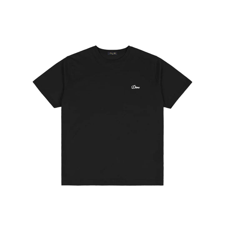 Dime Cursive Small Logo Tee - Black