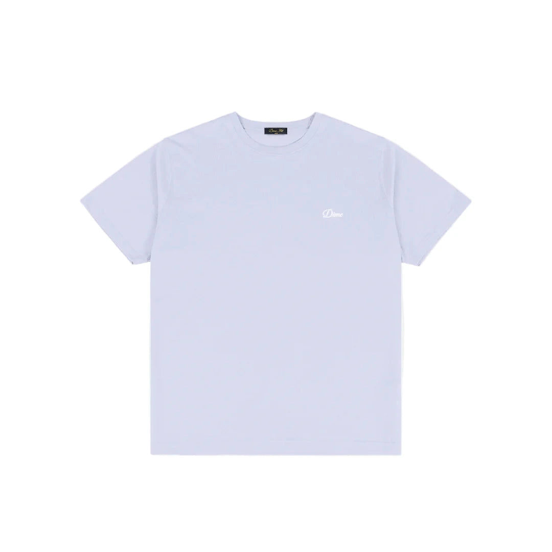 Dime Cursive Small Logo Tee - Gray Lavender