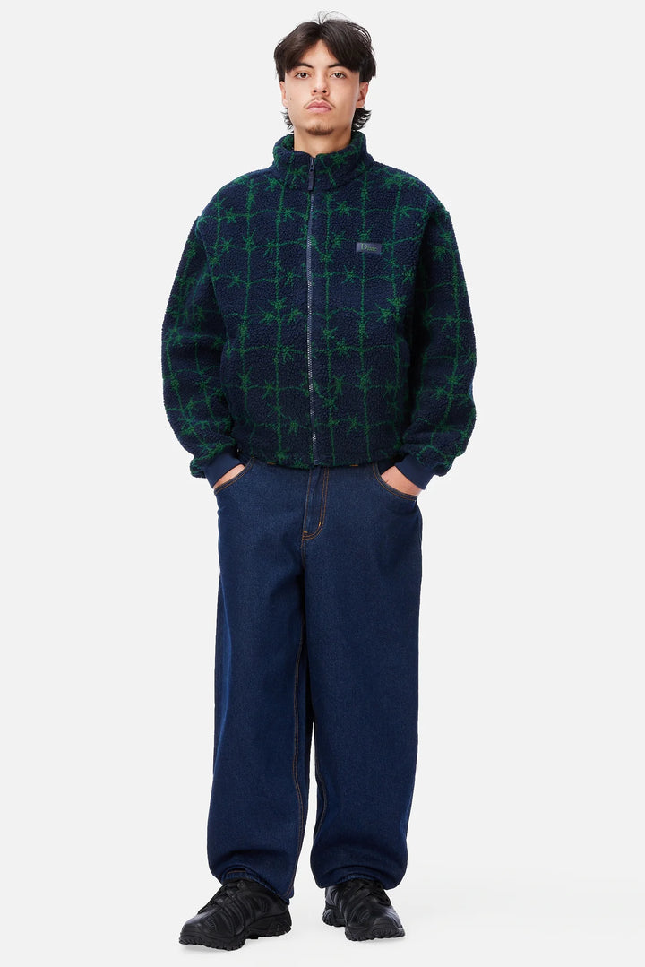 Dime Polar Fleece Sherpa Zip - Navy
