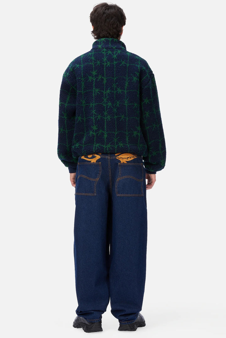 Dime Polar Fleece Sherpa Zip - Navy