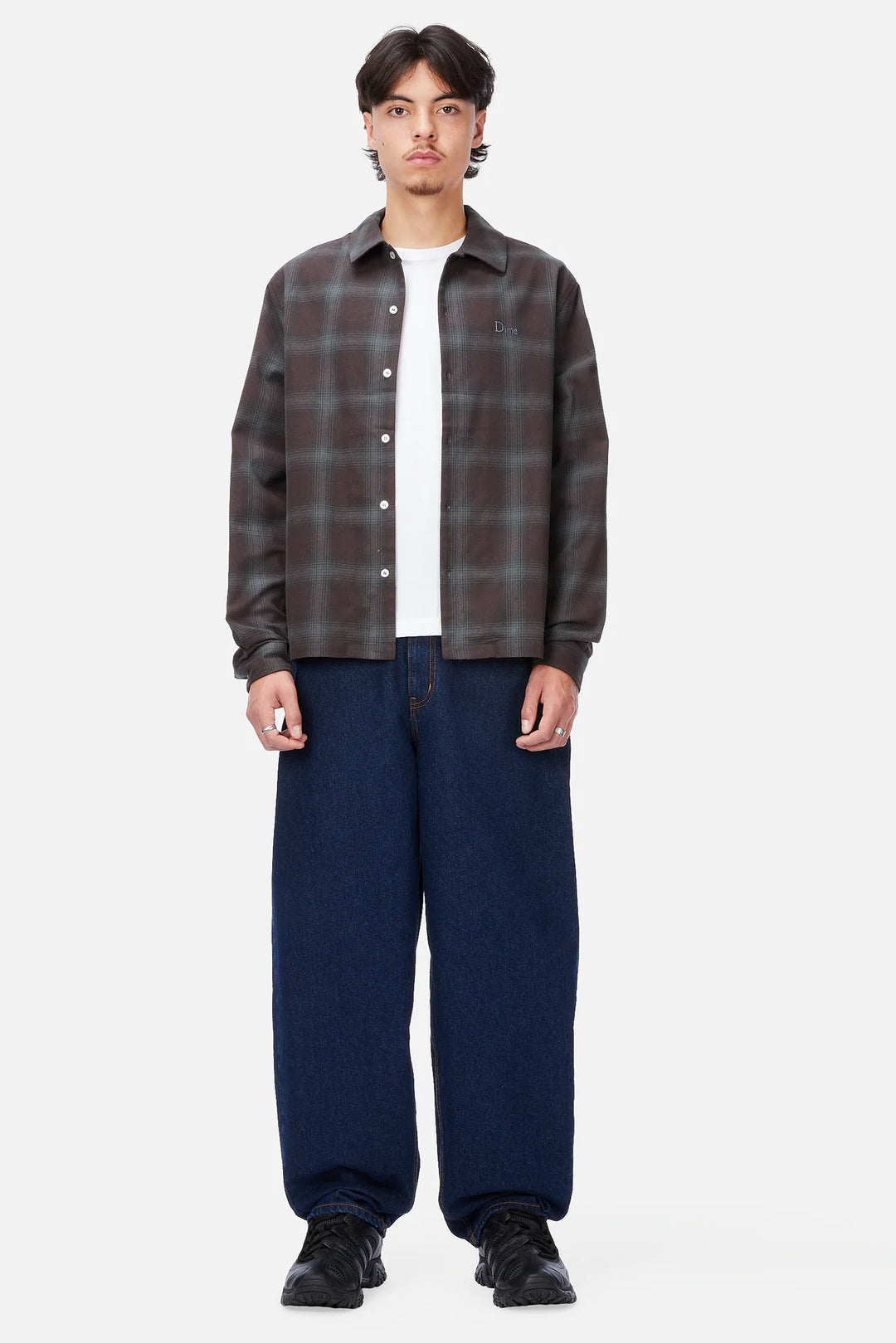 Dime Premium Flannel Shirt - Bordeaux