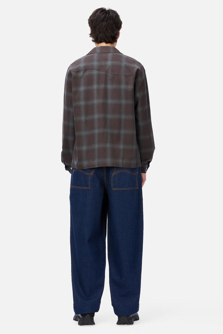 Dime Premium Flannel Shirt - Bordeaux