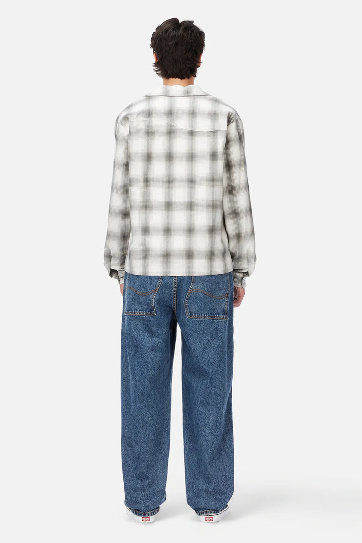 Dime Premium Flannel Shirt - Light Gray