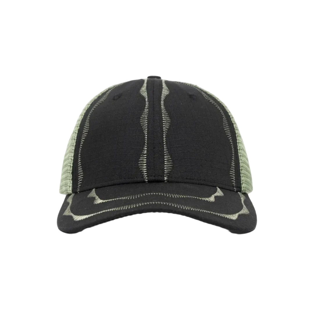 Sexhippies Welder's Stitch Trucker Hat - Black / Sage