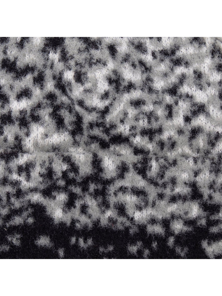 Passport Cave In Mohair Beanie - Black / Grey