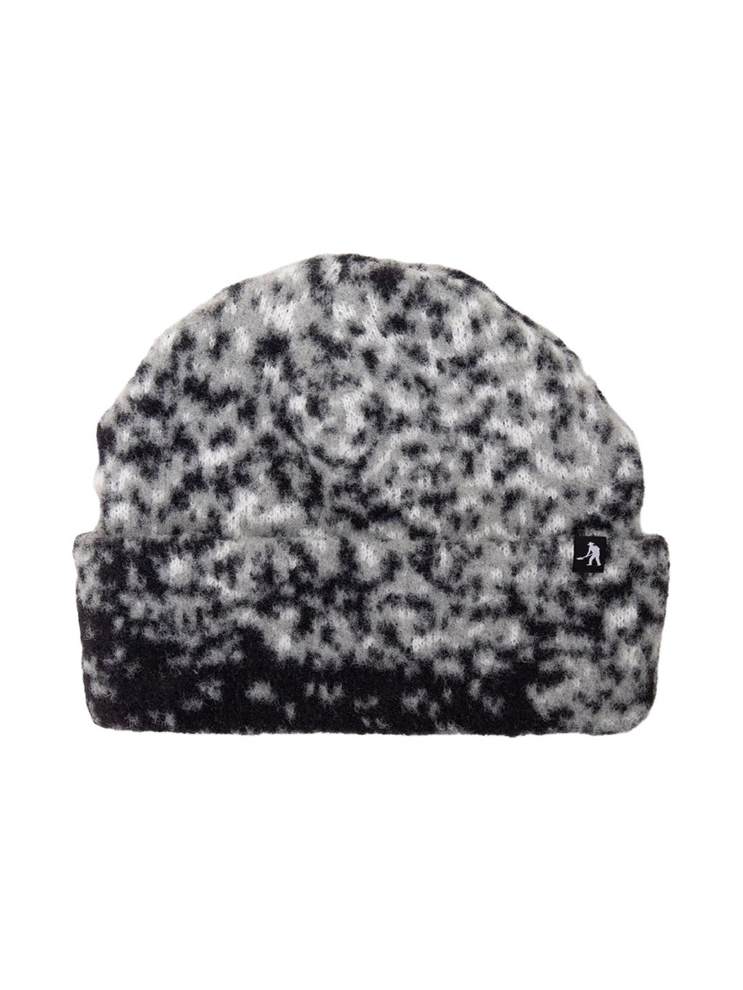 Passport Cave In Mohair Beanie - Black / Grey